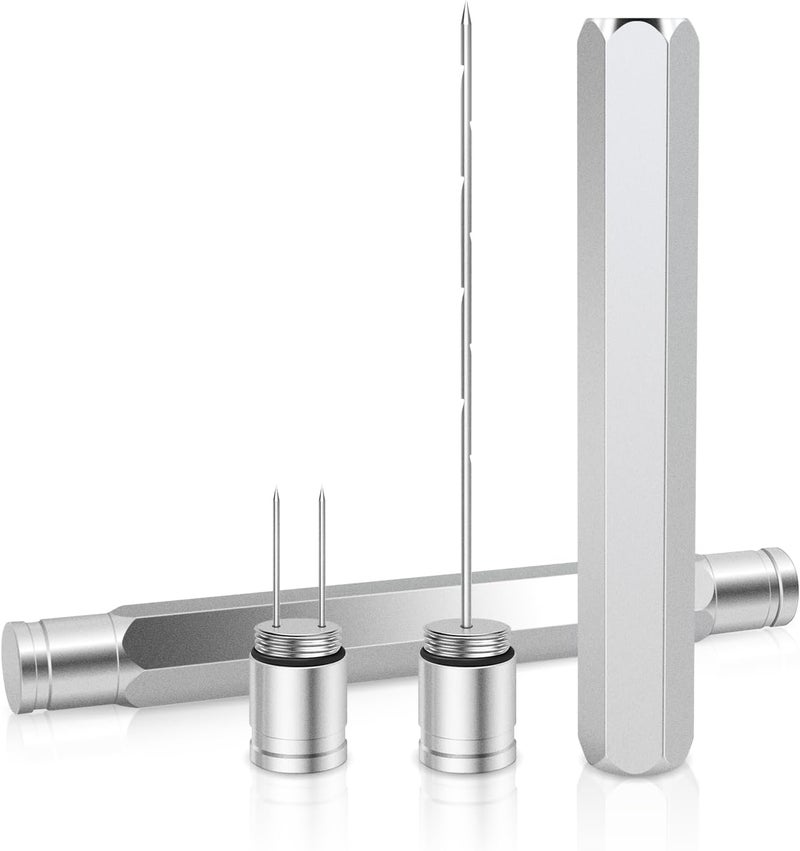 CaLeQi Cigar Draw Enhancer Tool and Cigar Fixing Needle 2 in 1 Cigar Draw Enhancer for all Cigars is a Practical and Essential Cigar Accessories for Cigar Lovers - Image 1